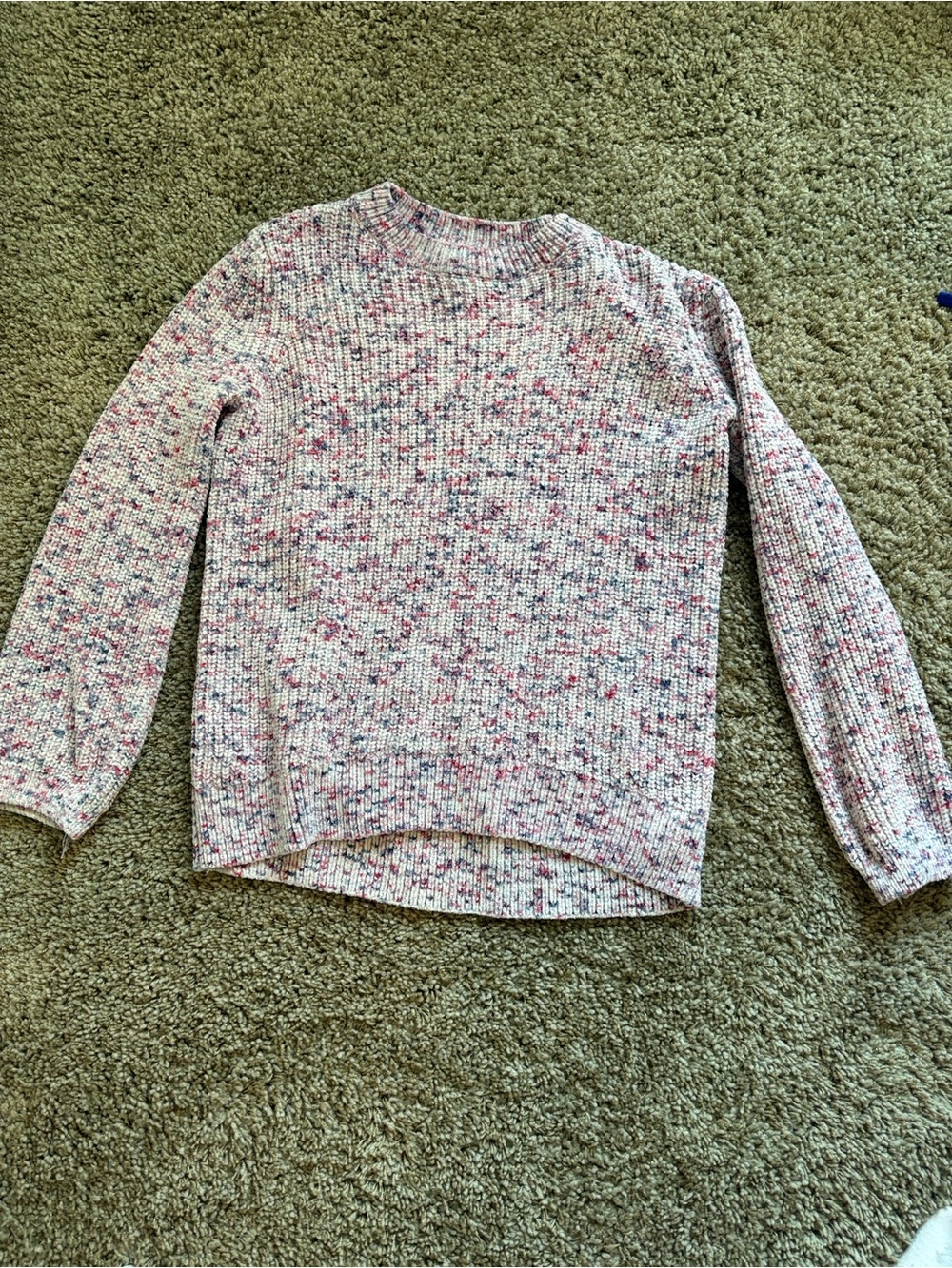 wonder nation Pink and Cream Speckled Sweater